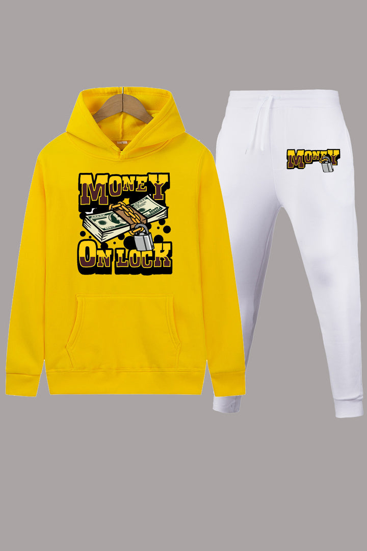 Women's hoodie and jogging pants set with catchy graphic pattern Lune London