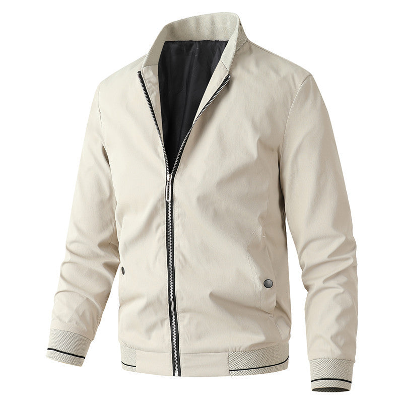 Sporty transitional jacket for men with a stylish high collar Lune London