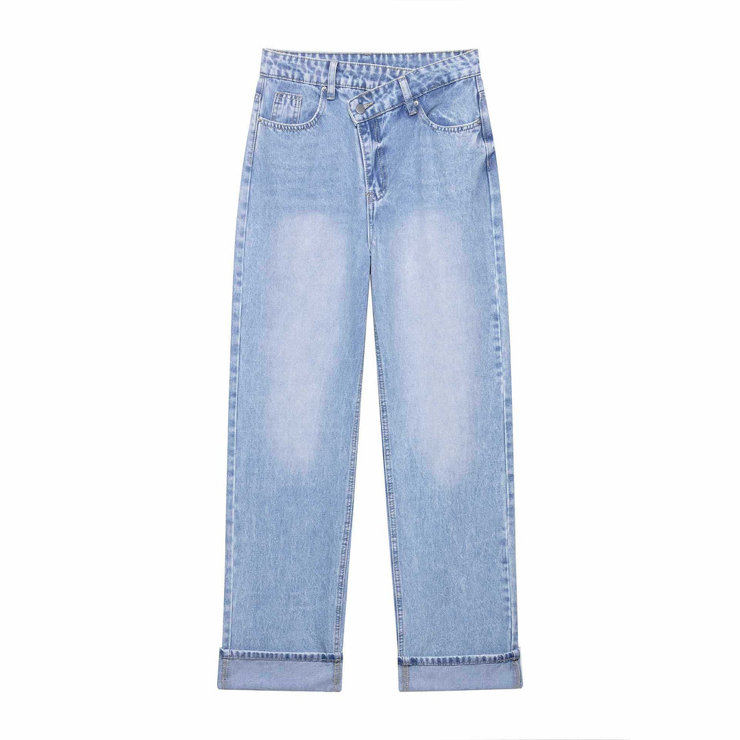 Ladies wide High-Waist Jeans Lune London