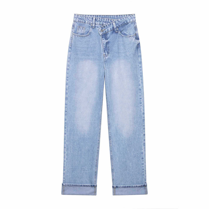 Ladies wide High-Waist Jeans Lune London