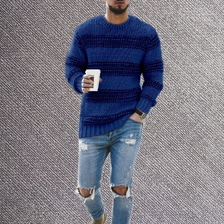 Lune London | Men's knitted sweater with textured pattern and modern cut