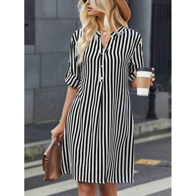 Striped shirt dress for women Lune London