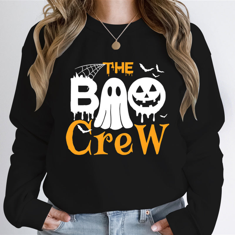 Sweatshirt pour femmes avec thème d'Halloween et impression graphique créative Chic & Stil
