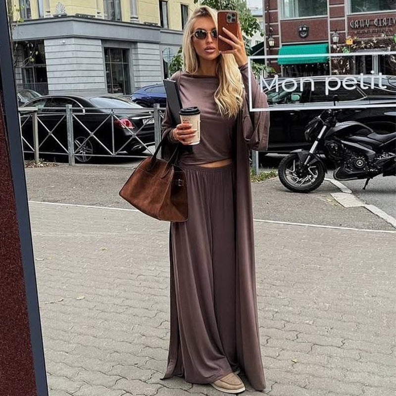Lune London trendy long sleeve palazzo set for women