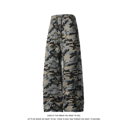 Lune London casual leisure pants for women in camouflage style