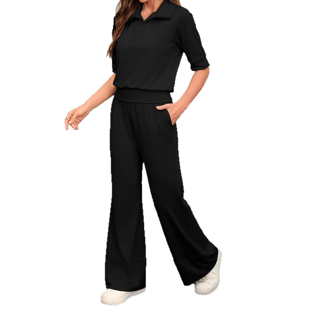 Ensemble de loisirs pour femmes en deux pièces avec coupe décontractée et détails à la mode Chic & Stil