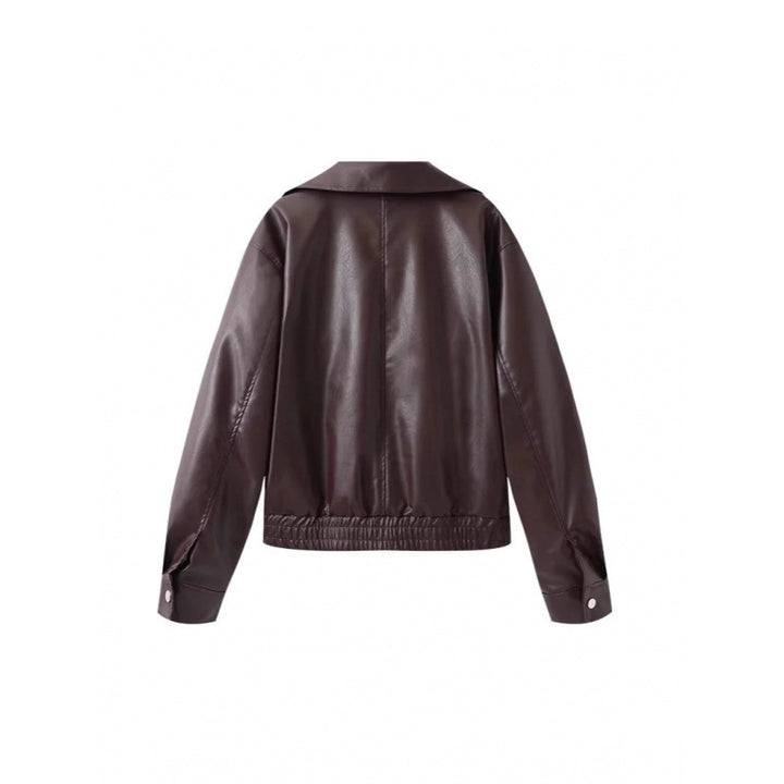 Fashion faux leather jacket for women with refined cut Lune London