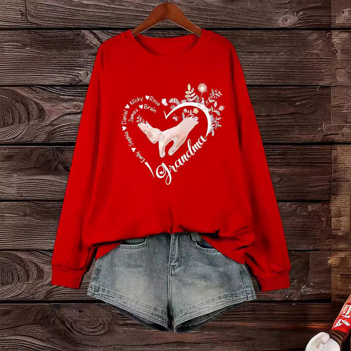 Pull décontracté féminin avec motifs floraux Chic & Stil