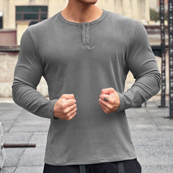 Men's stylish long sleeve shirt with modern button closure Lune London