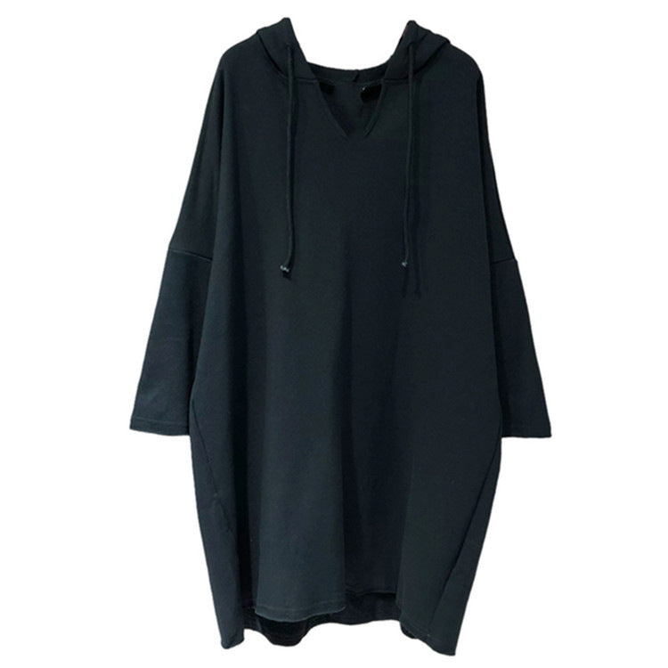 Women's hoodie dress with generous cut and hood Lune London