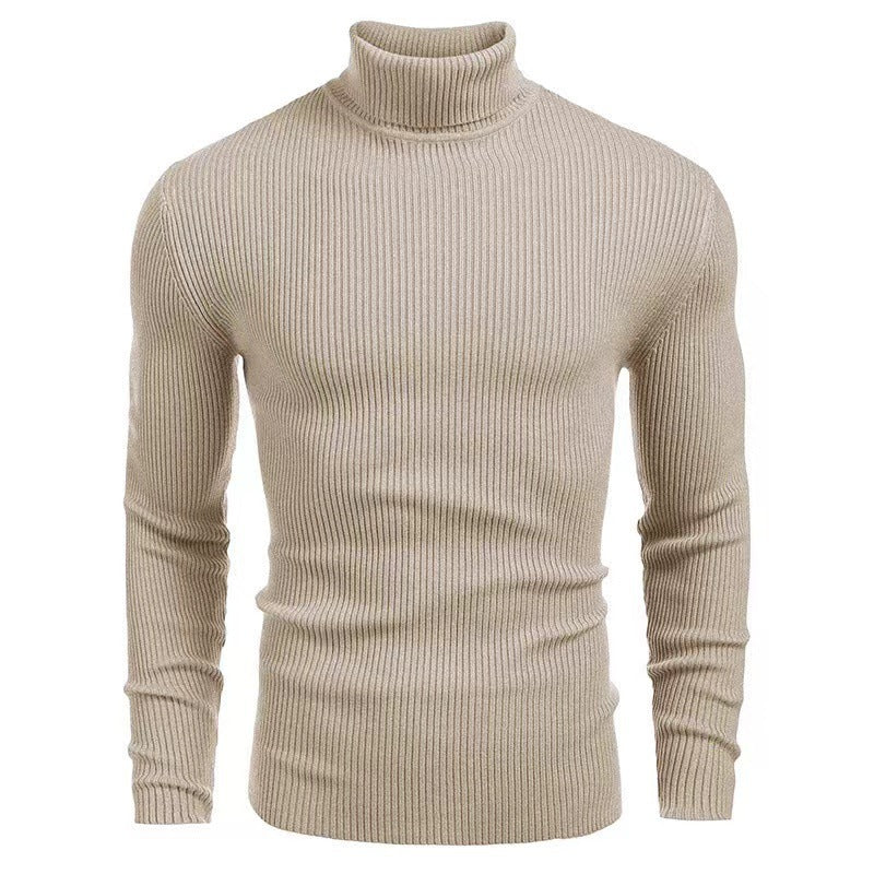 Men's ribbed fine knit turtleneck sweater Lune London