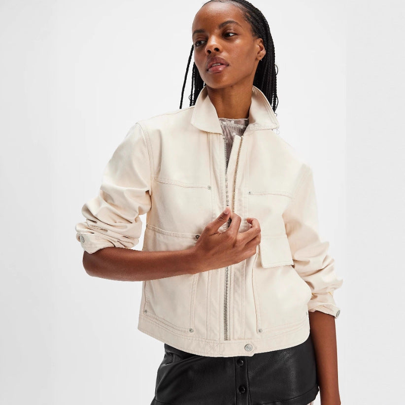 Ladies Lightweight Chic Utility Jacket
