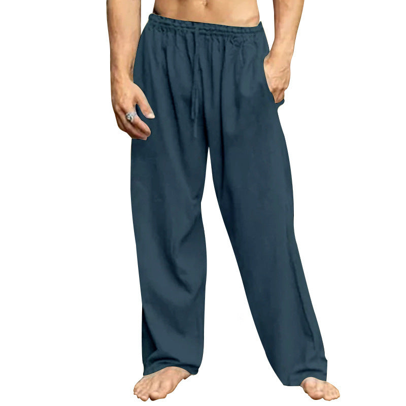 Men's Comfortable Relaxation Pants with Elastic Waist and Side Pockets Lune London