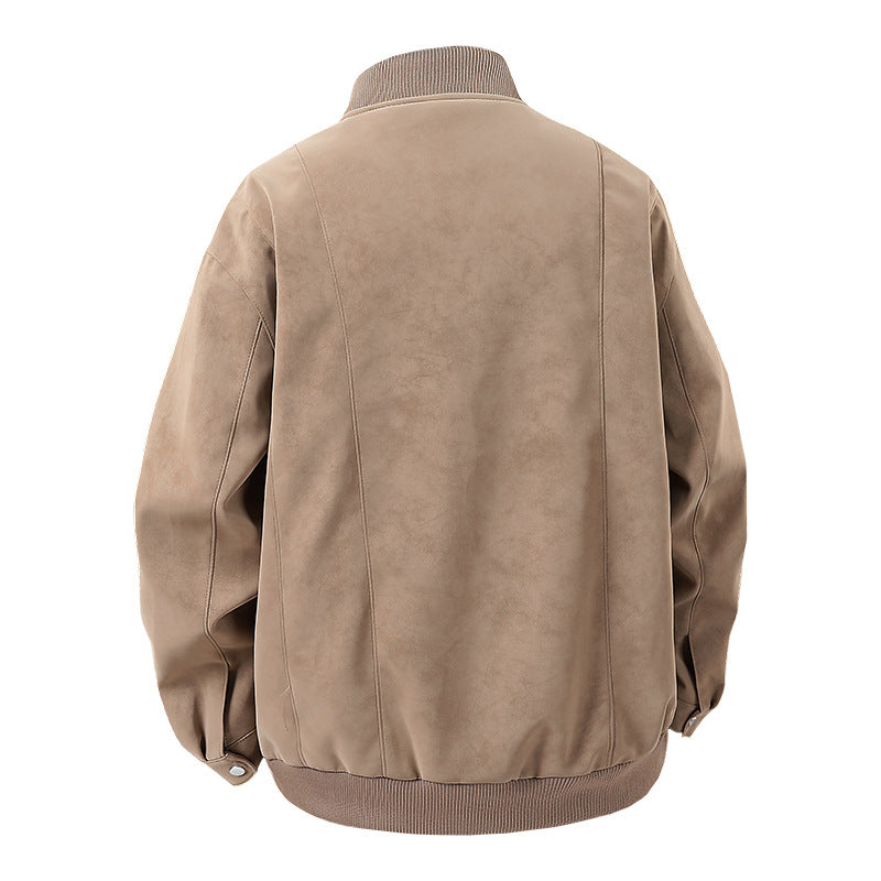 Casual bomber jacket for men in high-quality faux leather Lune London