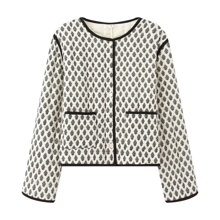 Ladies Elegant Blazer with Chic Floral Pattern and Style