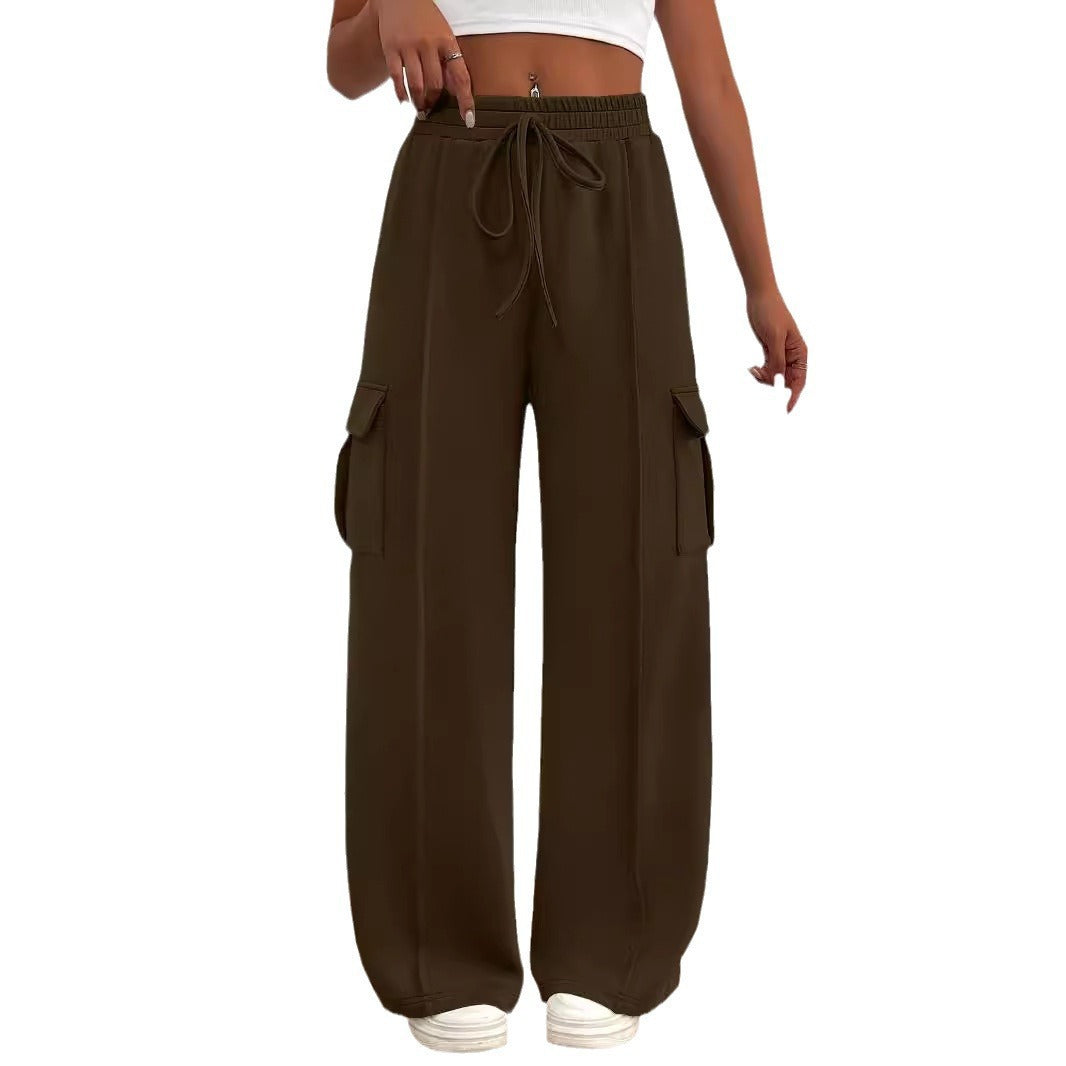Cargo pants for women with a relaxed fit, elastic waist, and practical pockets Lune London