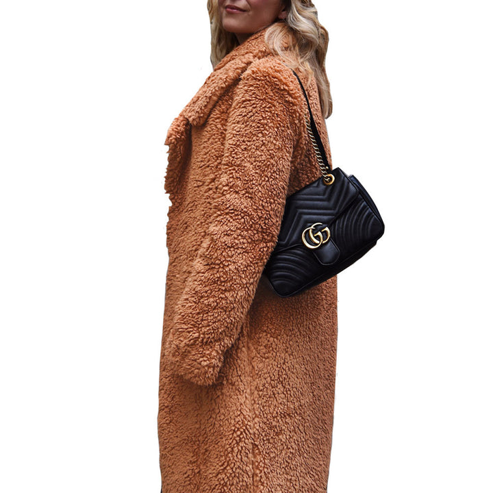Faux fur coat for women with soft lining and loose design Lune London