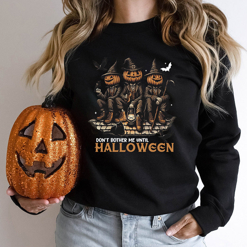 Sweat-shirt pour femmes avec motif d'Halloween saisonnier et coupe confortable Chic & Stil