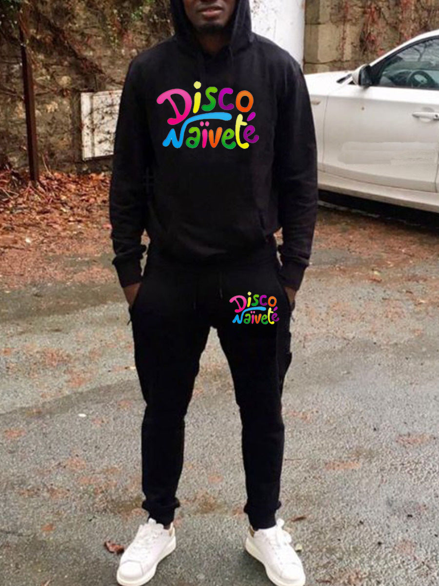 Women's hoodie and jogger set with bright inscription Lune London