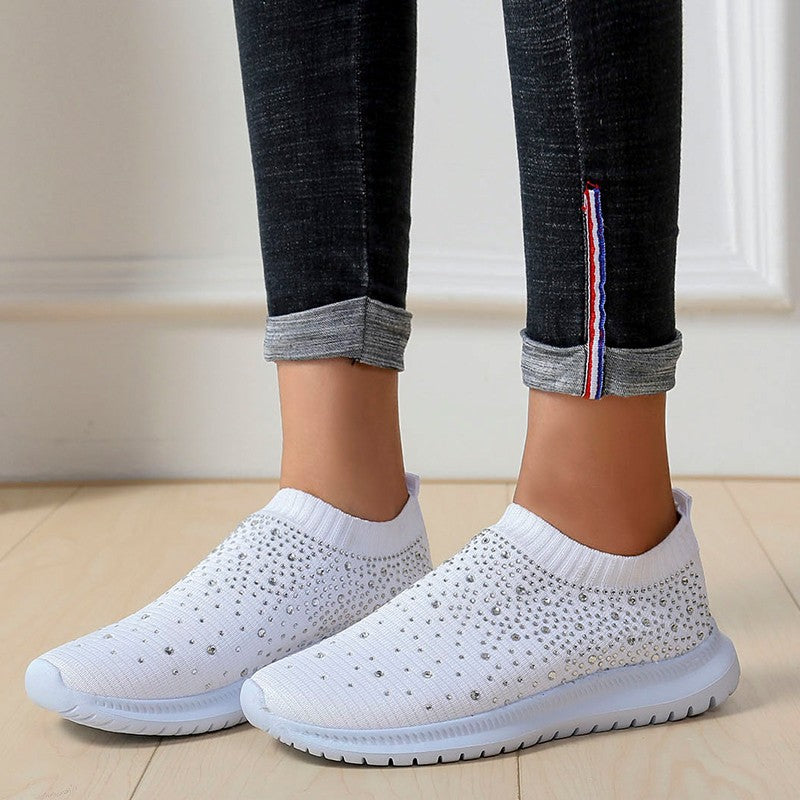 Ladies Sparkling Comfort Slippers Lune London