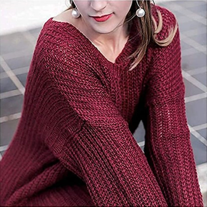 Ladies Large knitted sweater with wide sleeves and a relaxed fit Lune London