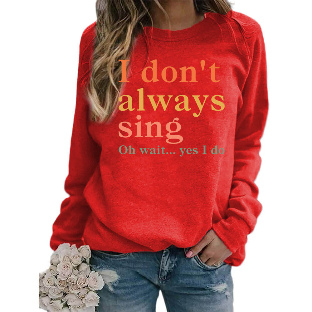 Sweat-shirt pour femmes avec slogan créatif et coupe confortable Chic & Stil