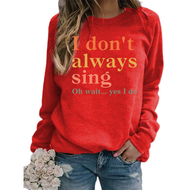 Sweat-shirt pour femmes avec slogan créatif et coupe confortable Chic & Stil