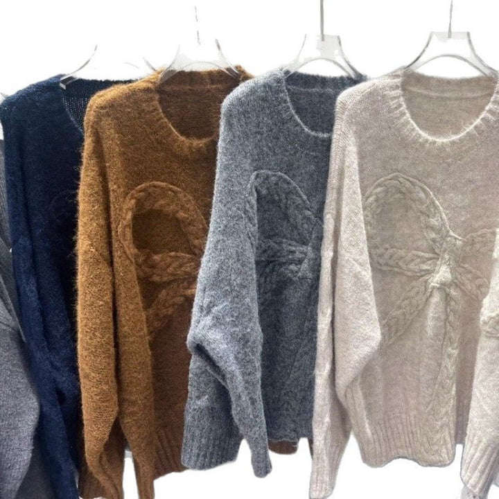 Pull en maille épaisse pour femmes avec design à câble décoratif Chic & Stil