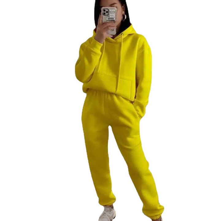 Women Comfortable Fleece Hoodie and Jogging Pants Set Lune London