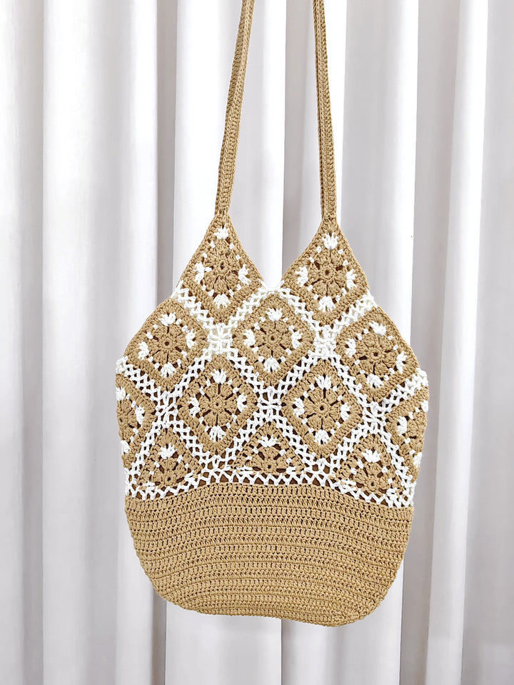 Lune London crochet tote bag for women