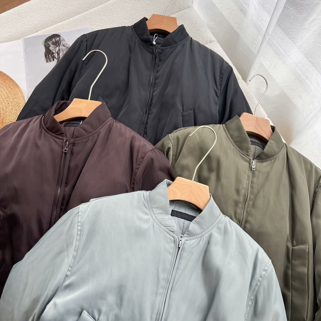 Veste bomber sportives pour femmes avec col montant et poches latérales confortables Chic & Stil