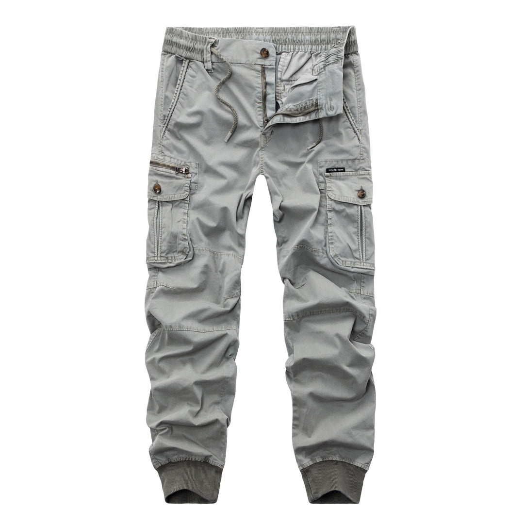 Men's cargo pants with multiple practical pockets and elastic waistband Lune London