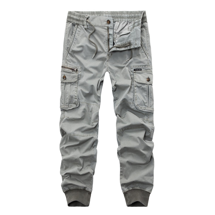 Men's cargo pants with multiple practical pockets and elastic waistband Lune London