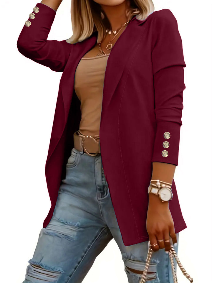 Ladies elegant blazer with trendy button details Lune London