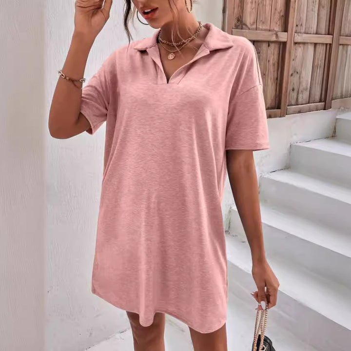 Chic and Stylish Polo-Shirt Dress for Women