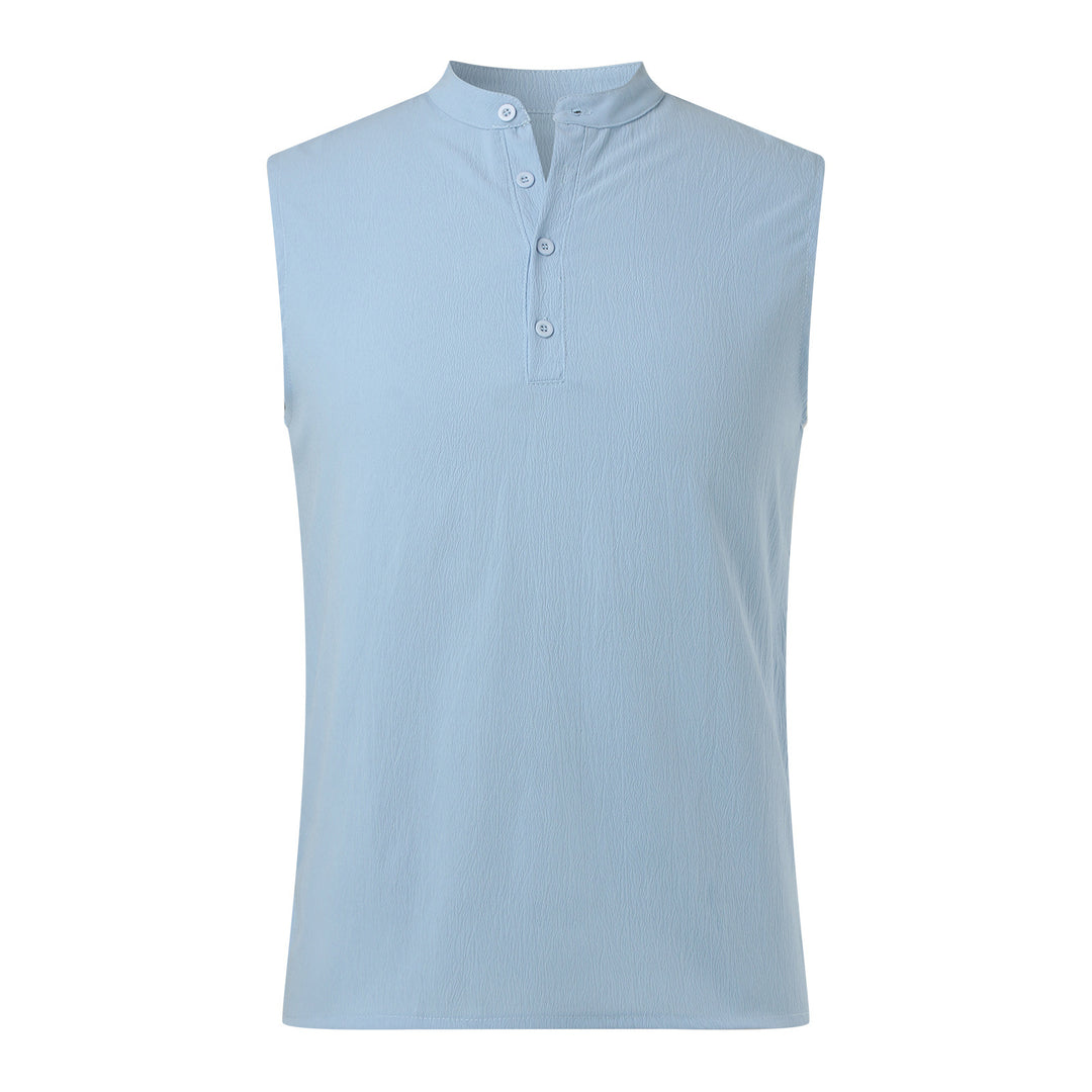 Men's Henley tank top in breathable and lightweight material Lune London