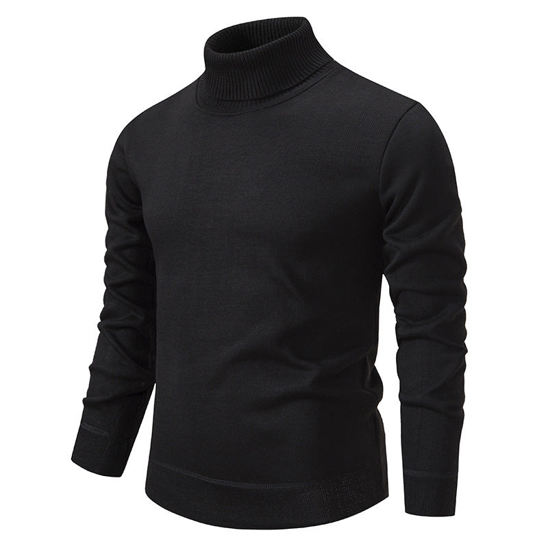 Men's soft knit turtleneck sweater with structured design Lune London