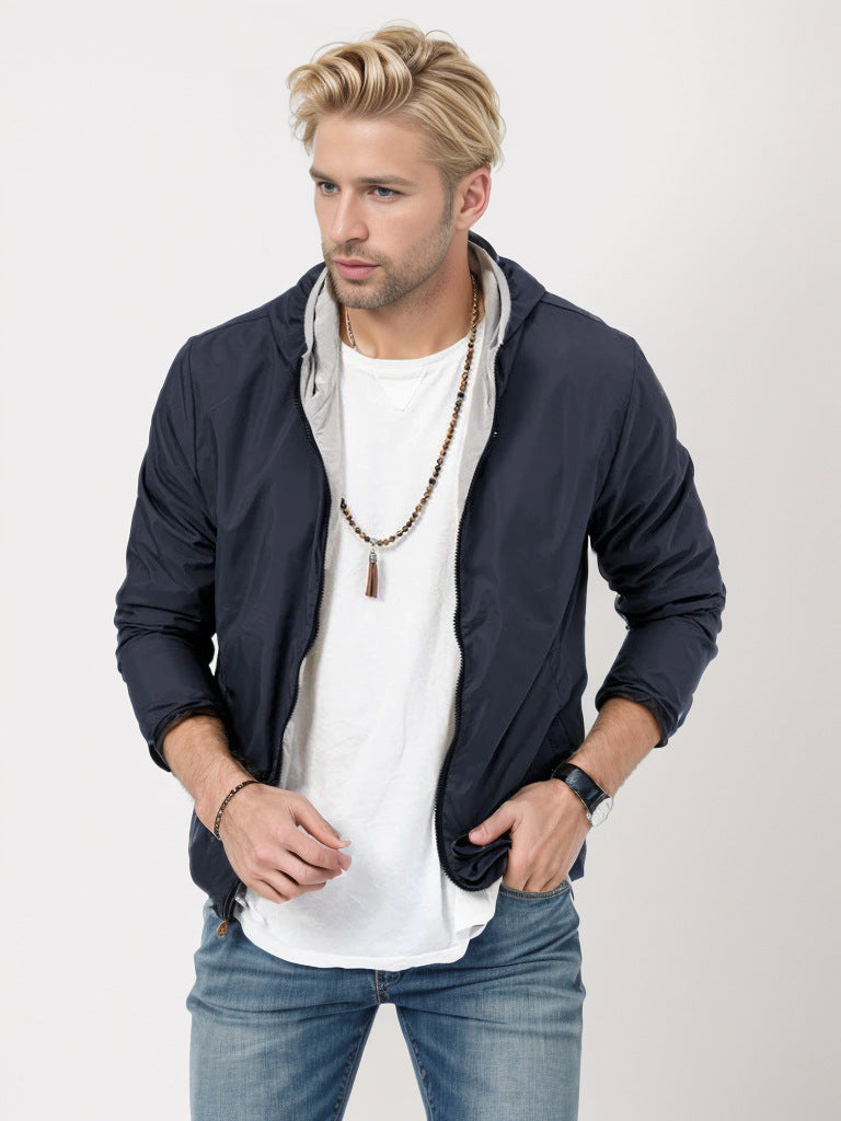Lightweight transition jacket for men with practical pockets Lune London