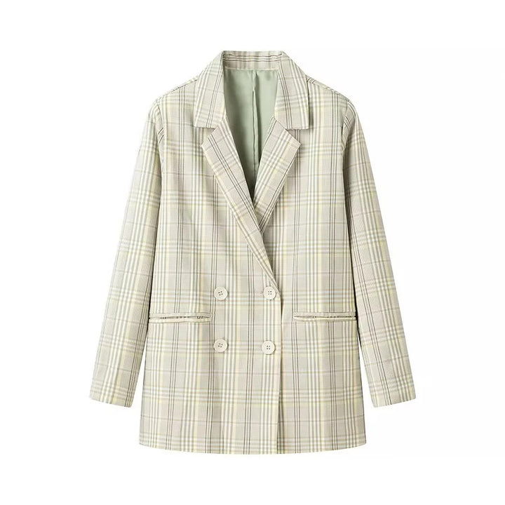 Ladies elegant checked blazer Lune London