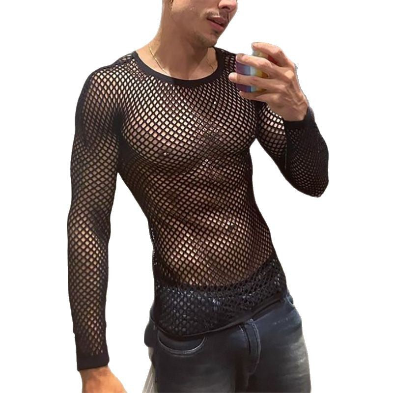Lune London long sleeve mesh tops for men