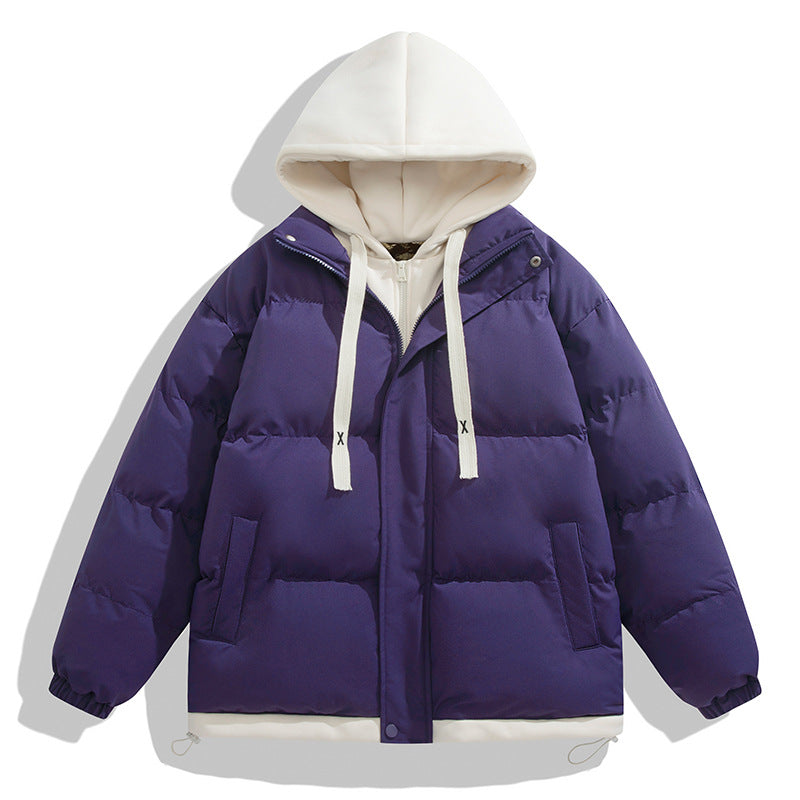Ladies trendy puffer jacket with removable hood and practical pockets Lune London