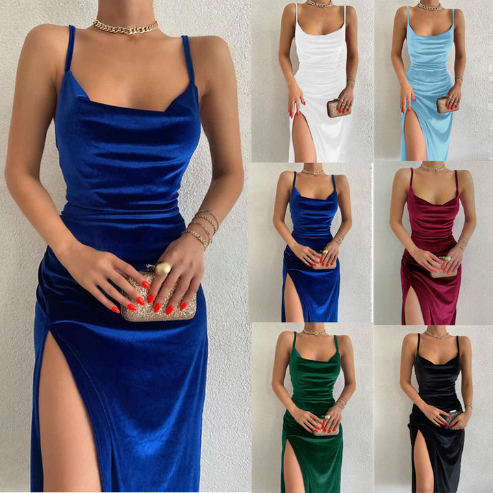 Chic and stylish iridescent slip midi dress for women