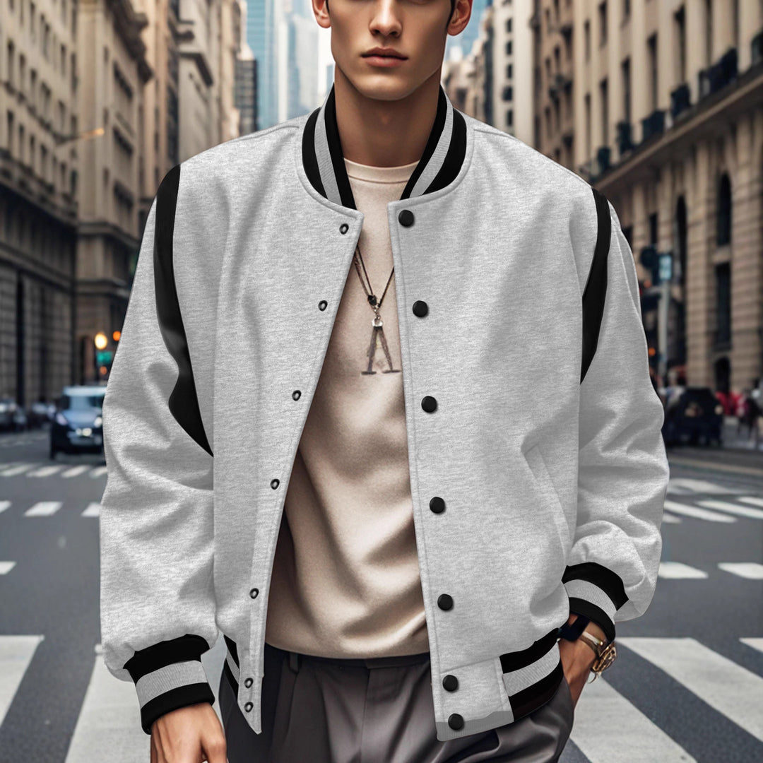 Sporty bomber jacket for men with modern contrasts and breathable materials Lune London