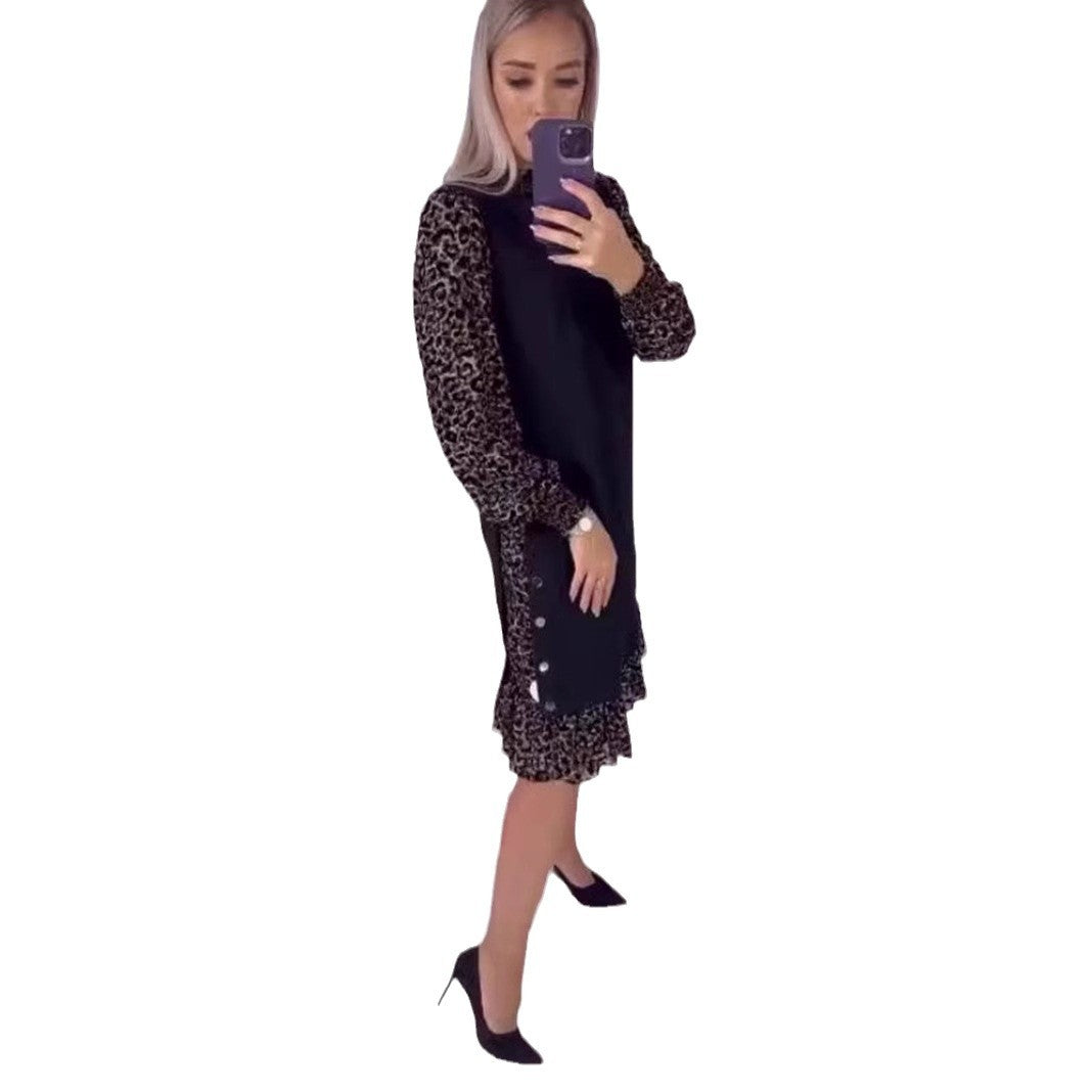 Robes Élégante pour Femmes avec Détails Volants Uniques et Décoration de Bouton Chic & Stil