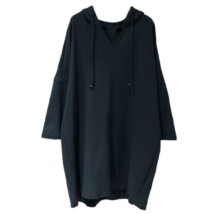 Women's hoodie dress with generous cut and hood Lune London