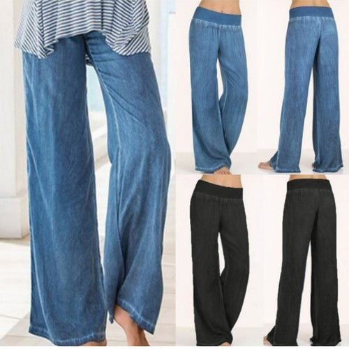 Wide palazzo pants for women with comfortable waist Lune London