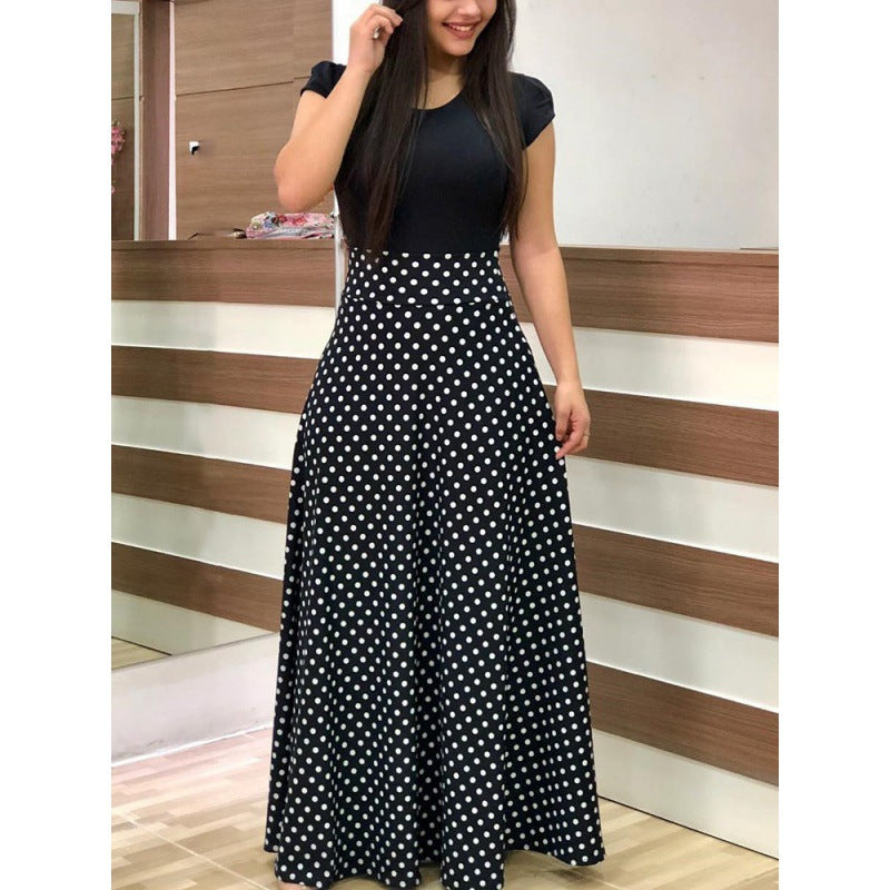 Jupe maxi pour femmes avec motifs floraux et taille élastique Chic & Stil
