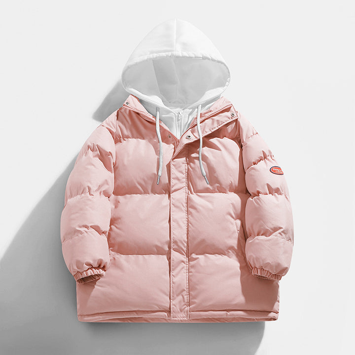 Ladies winter down jacket with integrated hood Lune London