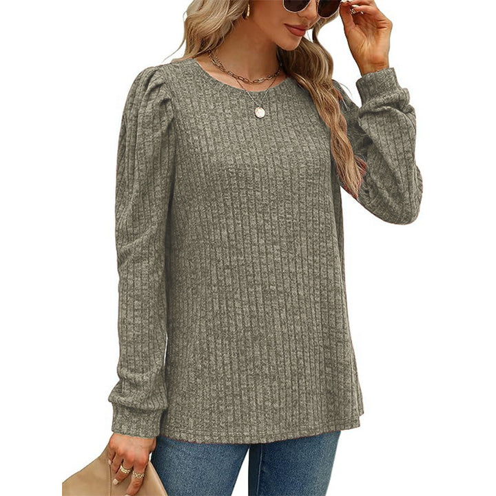Lune London Textured Puff Sleeve Sweater for Women