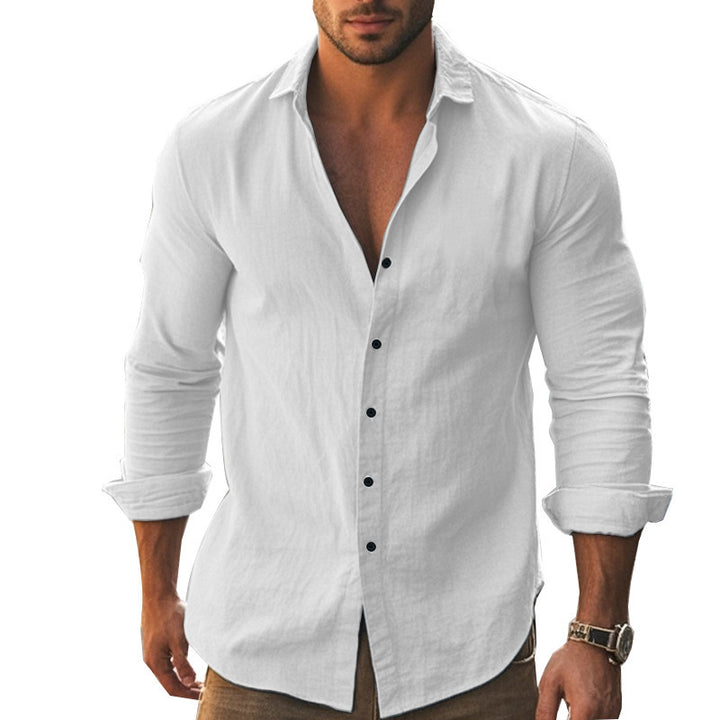 Casual long-sleeve shirt for men made from sustainably produced fabric Lune London